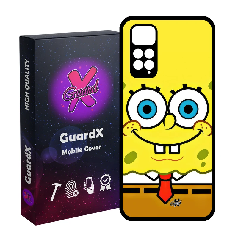 کاور گارد ایکس طرح باب اسفنجی مدل Glass10637مناسب برای گوشی موبایل شیائومی Redmi Note 11S/ Note 11 4G