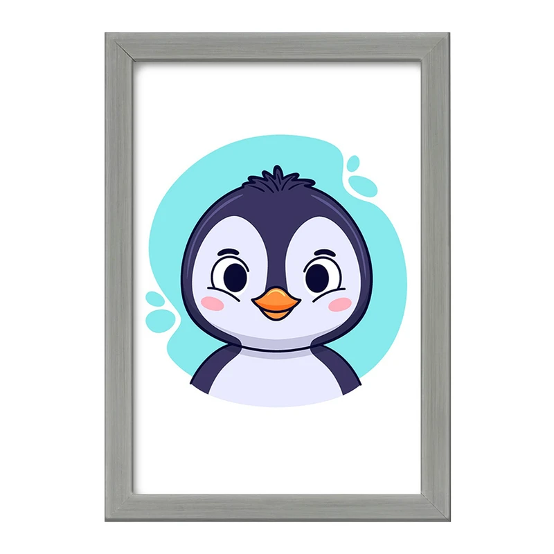 تابلو خندالو طرح پنگوئن حیوانات بامزه کد 37132