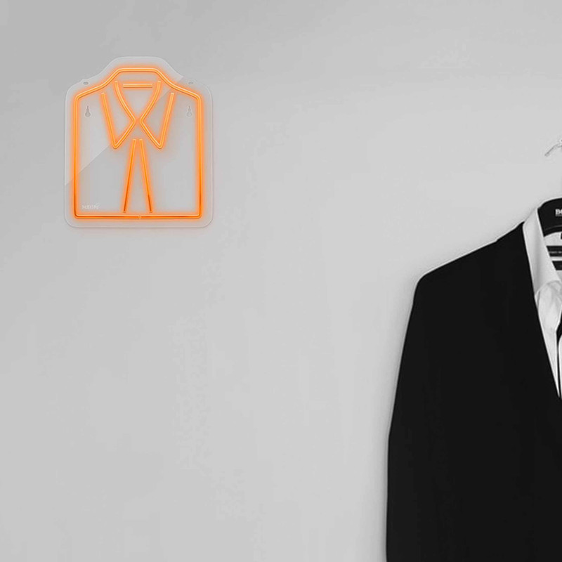 چراغ دیواری نئون دیزاین طرح Men-Clothes_ORG