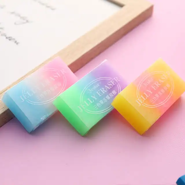 پاک کن مدل ژله ای رنگین کمانی