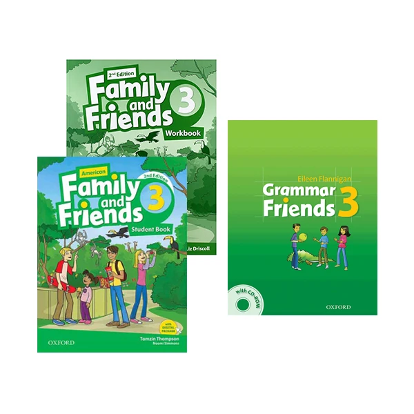 کتاب Family and Friends 3 اثر Naomi Simmons انتشارات آکسفورد 3 جلدی