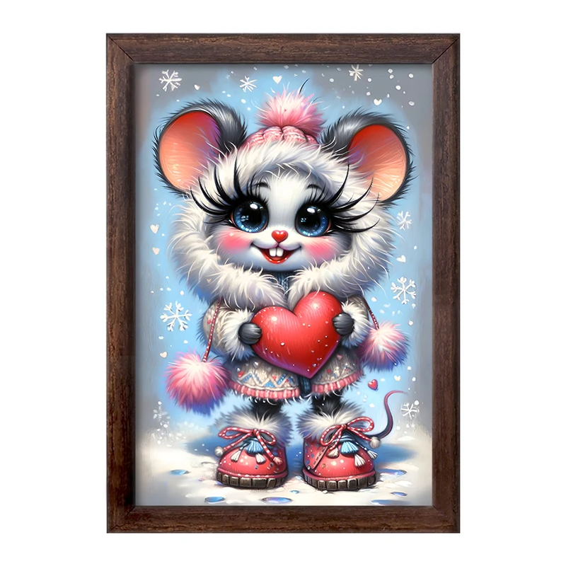 تابلو خندالو طرح موش بانمک کد F7556