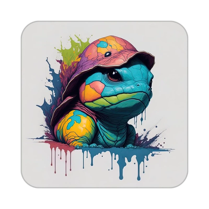 زیر لیوانی کاکتی طرح حیوانات رنگی مدل mp26383