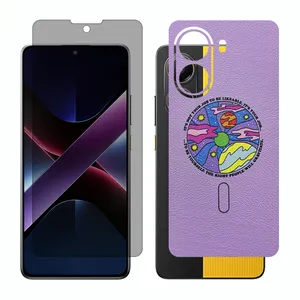 Glass Together model privacy screen protector suitable for Xiaomi Poco X7 Pro mobile phone with back cover sticker