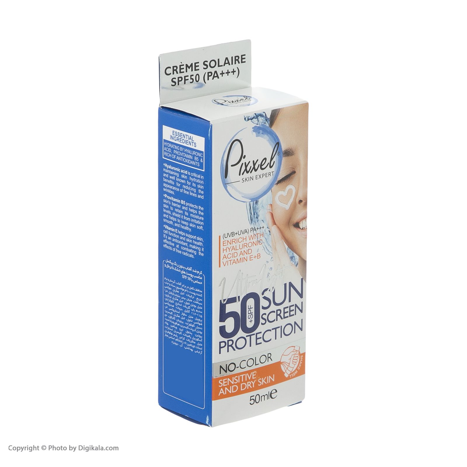 کرم ضدآفتاب پیکسل مدل Sensitive And Dry Skin حجم 50 میلی لیتر -  - 3