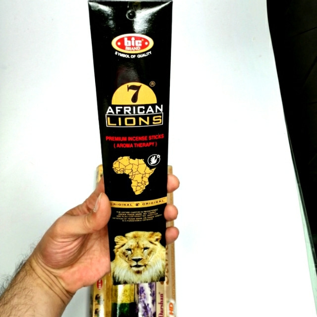 عود خوشبو کننده هم مدل african lions بسته 5 عددی