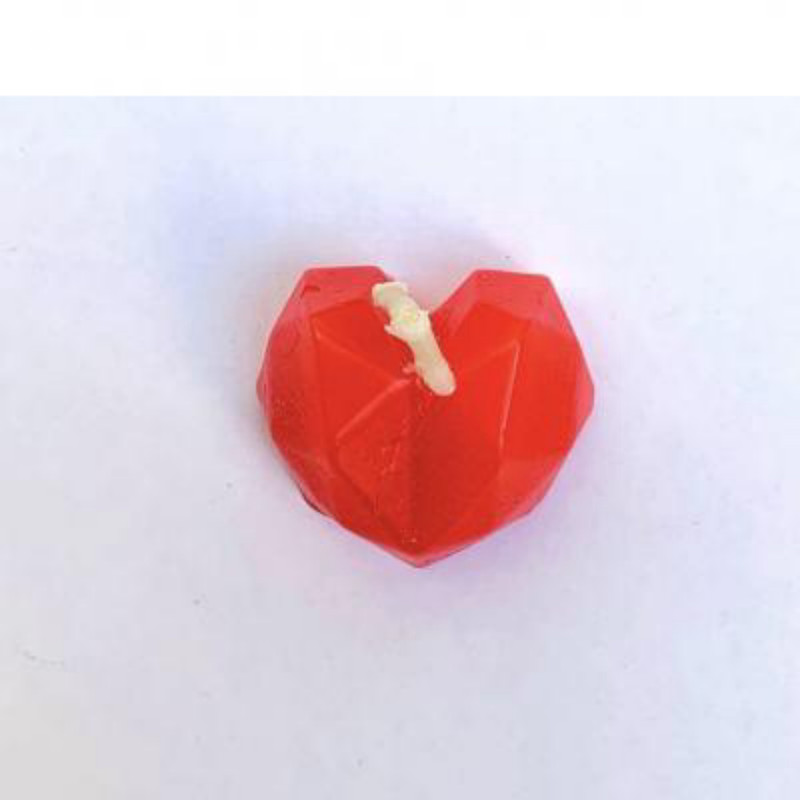 قالب شمع طرح قلب اوریگامی مدل P990