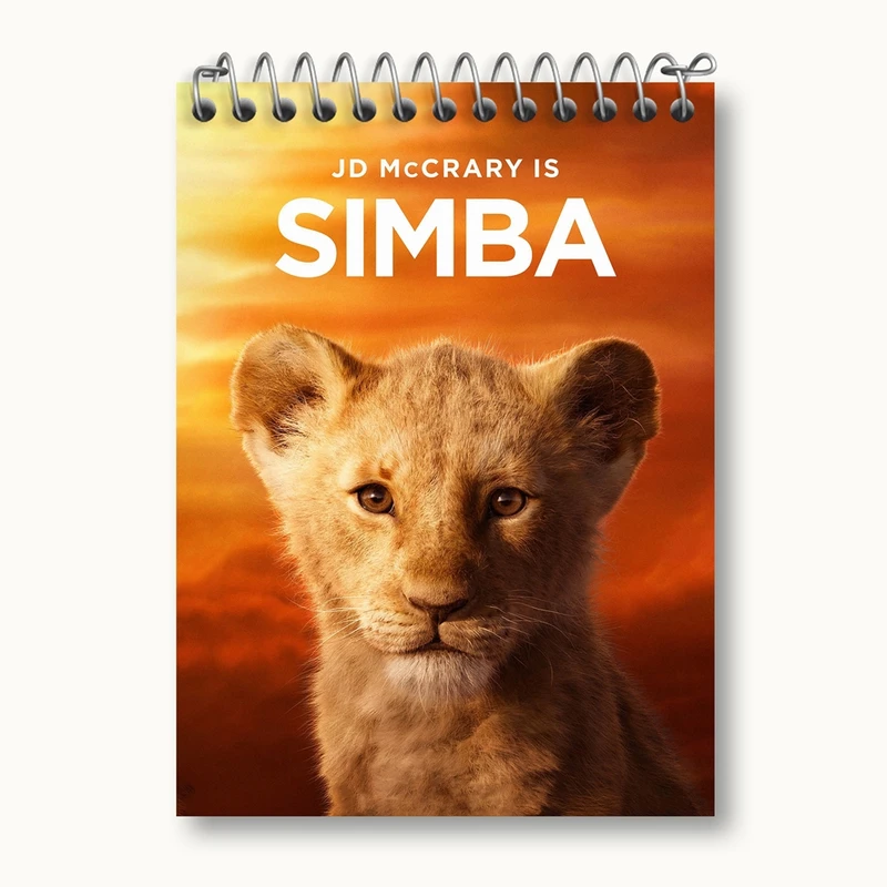دفتر یادداشت 50 برگ خندالو مدل شیرشاه Lion King کد 10685