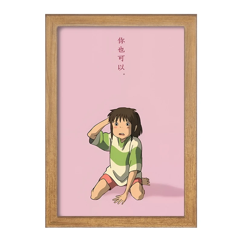 تابلو خندالو مدل انیمه شهر اشباح (Spirited Away) کد F3483