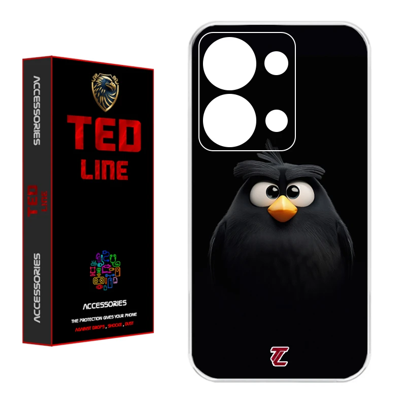 کاور تد لاین طرح پرنده کد 1122 مناسب برای گوشی موبایل شیائومی Redmi Note 13 Pro 4G / Poco M6 Pro