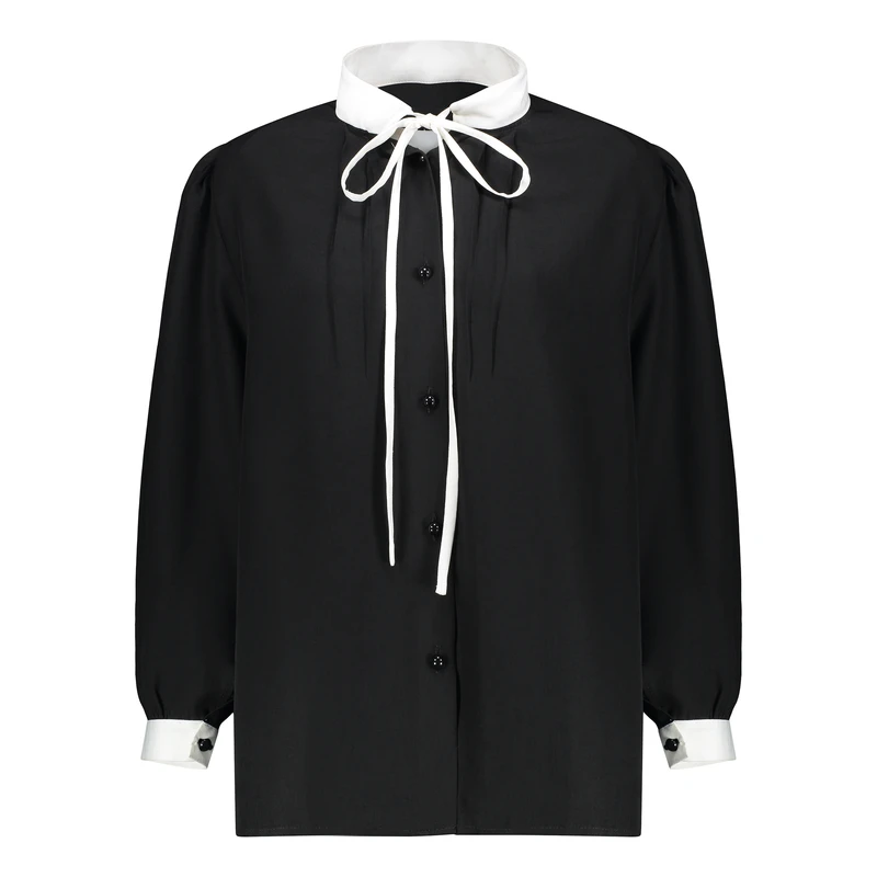 شومیز آستین بلند یقه ایستاده زنانه مدل 6-30