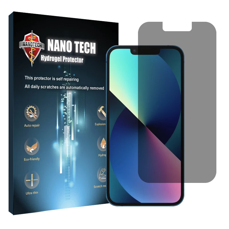 محافظ صفحه نمایش حریم شخصی نانو تک مدل Tough مناسب برای گوشی موبایل اپل iPhone 13