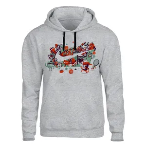 هودی مردانه مدل ZJ09 رنگ طوسی