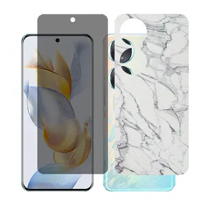 Glass together model privacy screen protector suitable for Honor 90 mobile phone with back cover sticker