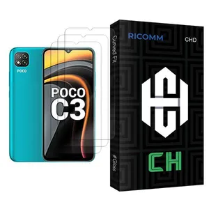 Ricomm CH Glass MIX003 Screen Protector For Xiaomi Poco C3 Pack Of 3