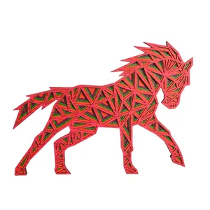 دیوارکوب مدل سه بعدی بلک لایت طرح اسب تک شاخ