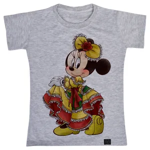 تی شرت آستین کوتاه دخترانه 27 مدل میکی موس کره ای کد V210