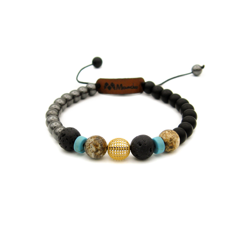 دستبند طلا 18عیار مردانه مانچو مدل bfg226