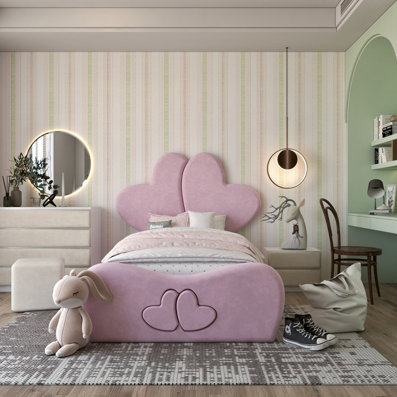 تخت خواب یک نفره  مدل قلب سایز 90×200 سانتی متر