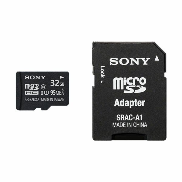 کارت حافظه microSDHC سونی مدل SR-32UX2A کلاس 10استاندارد UHS-I U1 سرعت 95MBps ظرفیت 32 گیگابایت به همراه آداپتور SD کارت حافظه microSDHC سونی مدل SR-32UX2A کلاس 10استاندارد UHS-I U1 سرعت 95MBps ظرفیت 32 گیگابایت به همراه آداپتور SD