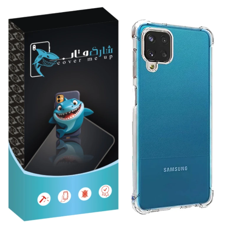 کاور شارک قاب مدل Crystal مناسب برای گوشی موبایل سامسونگ Galaxy A12 / M12