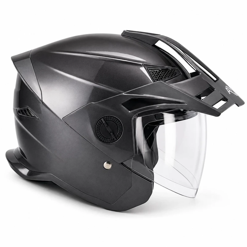 کلاه کاسکت بدون فک استیل برد مدل Adventure X کد 2373