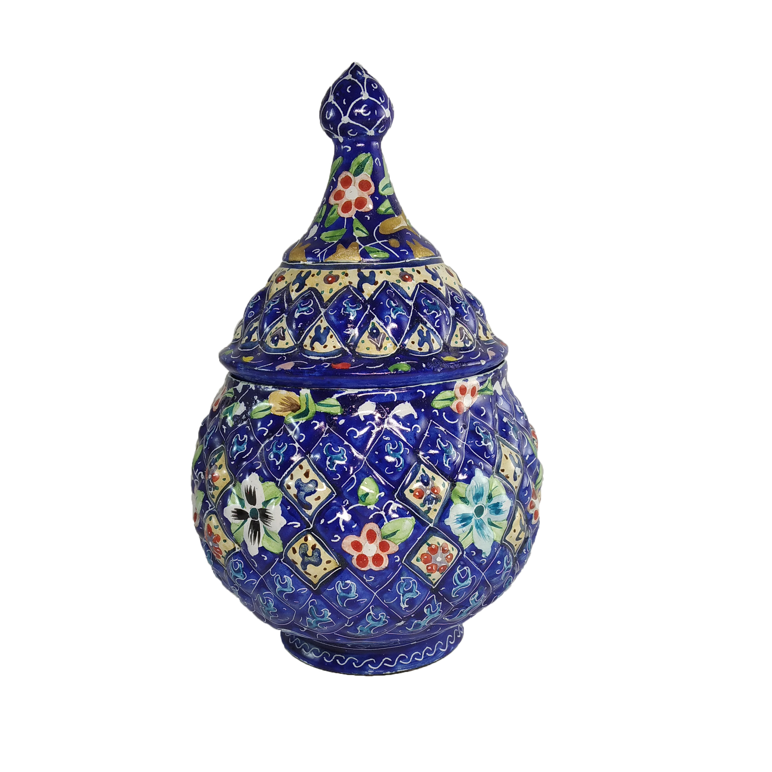 قندان میناکاری طرح گلهای بهاری مدل u1622