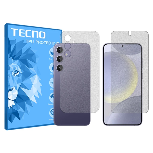 محافظ صفحه نمایش تکنو مدل HyMTT مناسب برای گوشی موبایل سامسونگ Galaxy S24 Plus به همراه محافظ پشت گوشی