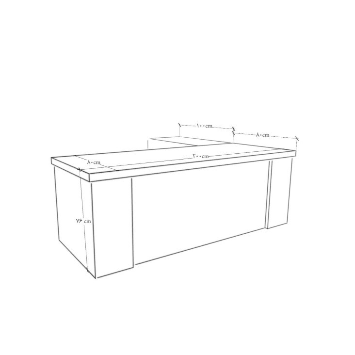 میز مدیریت هیراد مدل M905 میز مدیریت هیراد مدل M905
