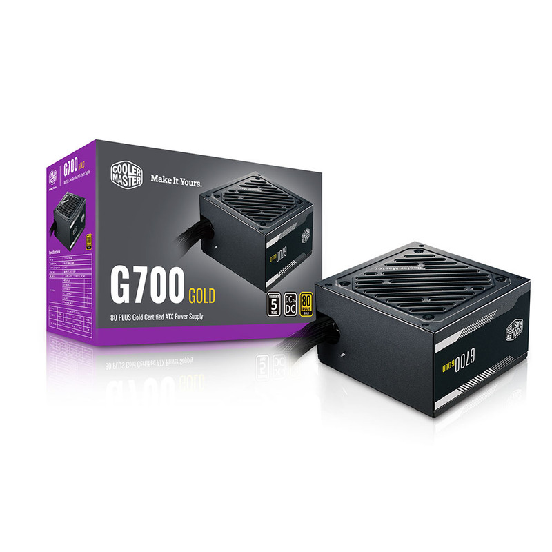 منبع تغذیه کامپیوتر کولر مستر مدل G700 Gold 3