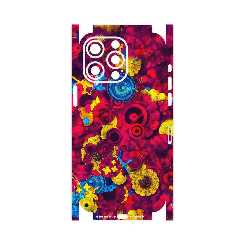 برچسب پوششی ماهوت مدل Vector Flower Garden Digital Art-FullSkin مناسب برای گوشی موبایل اپل iPhone 15 Pro Max