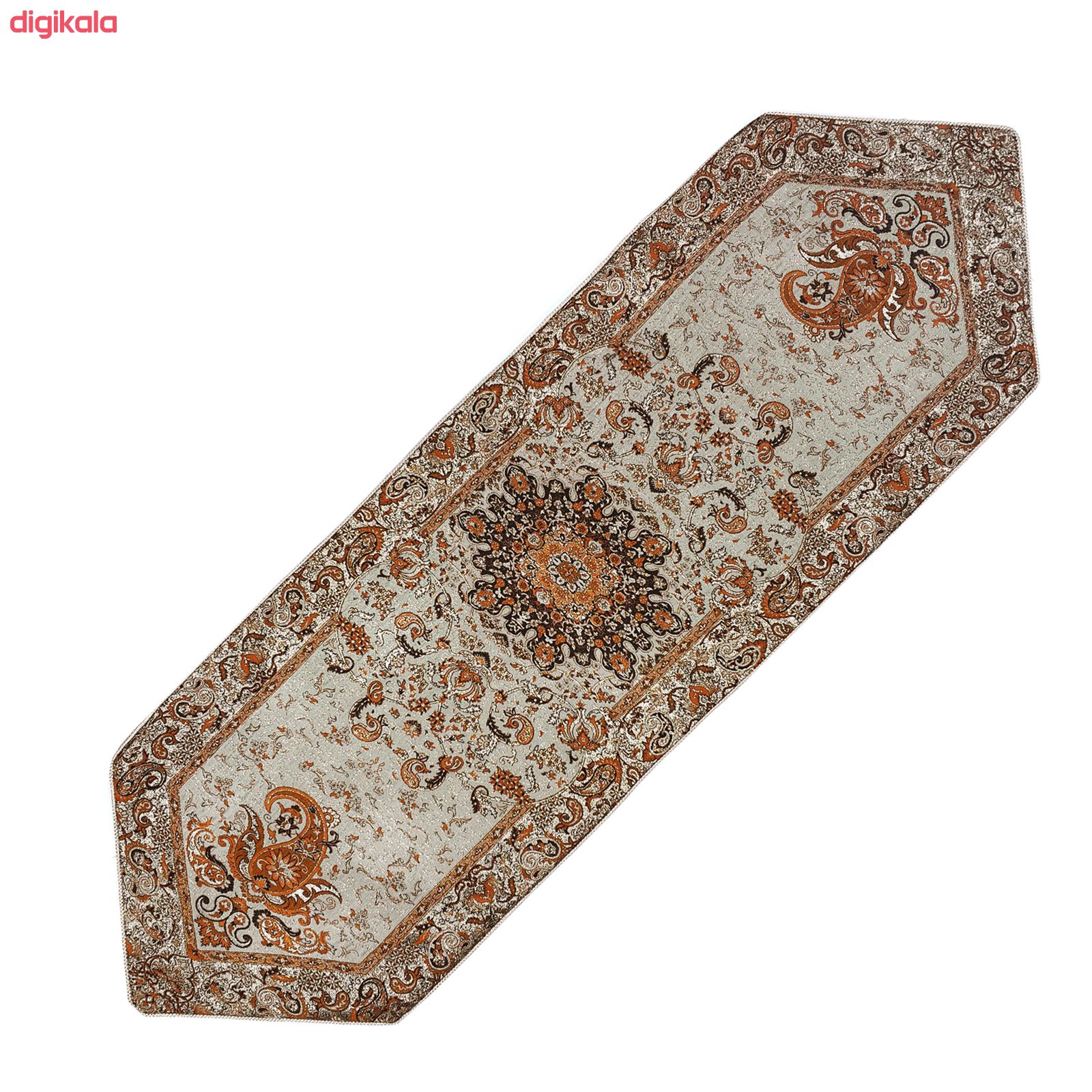 ست 5 تکه رومیزی ترمه مدل قاجار کد KM5-5