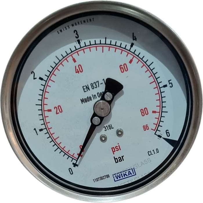 گیج فشار ویکا مدل 232.50.100.6bar گیج فشار ویکا مدل 232.50.100.6bar