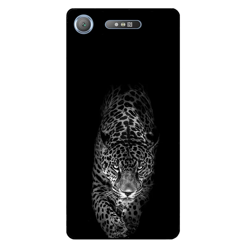 کاور مگافون طرح پلنگ مدل 1879 مناسب برای گوشی موبایل سونی Xperia XZ1 
