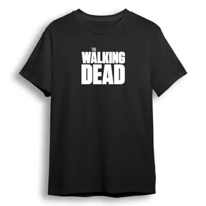 تی شرت آستین کوتاه زنانه مدل The walking dead کد M53 رنگ مشکی
