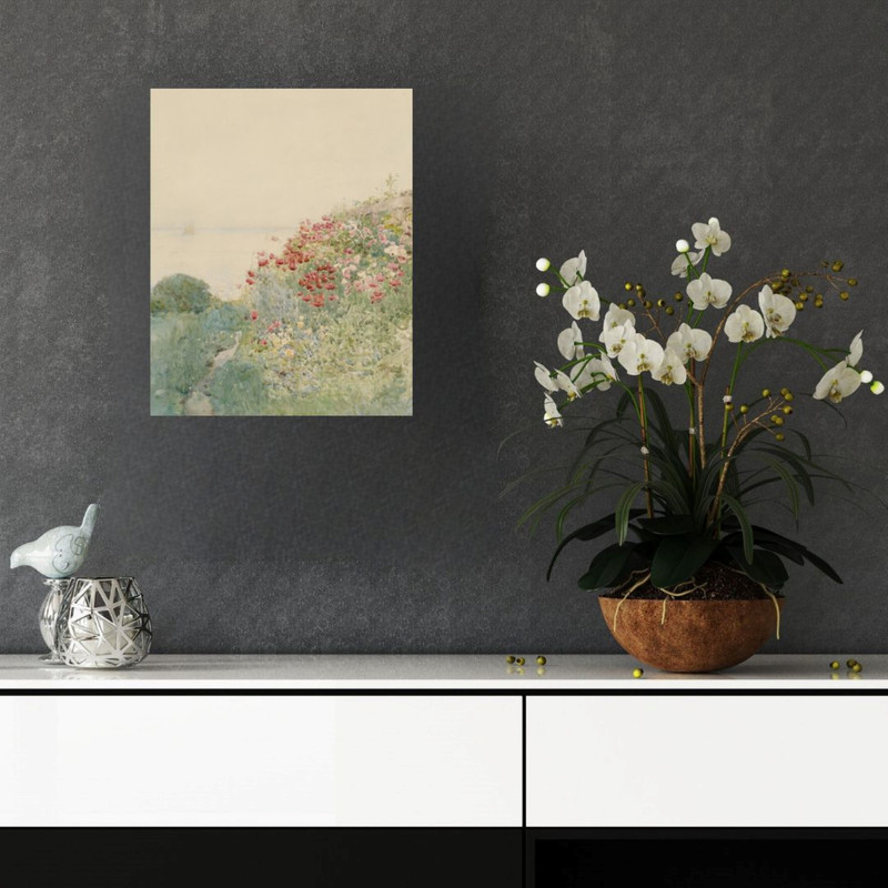 پوستر مدل  مزرعه گلهای خشخاش  