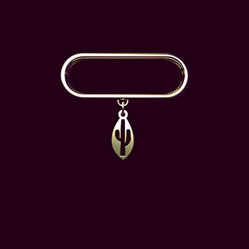 آویز ساعت طلا 18 عیار زنانه مدوپد مدل کاکتوس کد SD1-1059