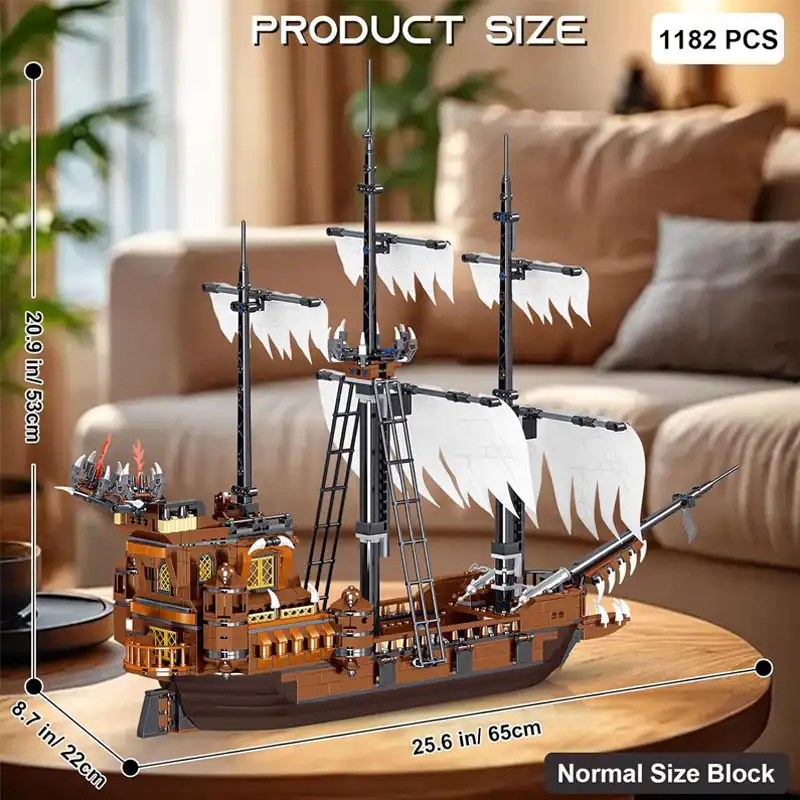 ساختنی مدل کشتی دزدان دریایی کد 982002