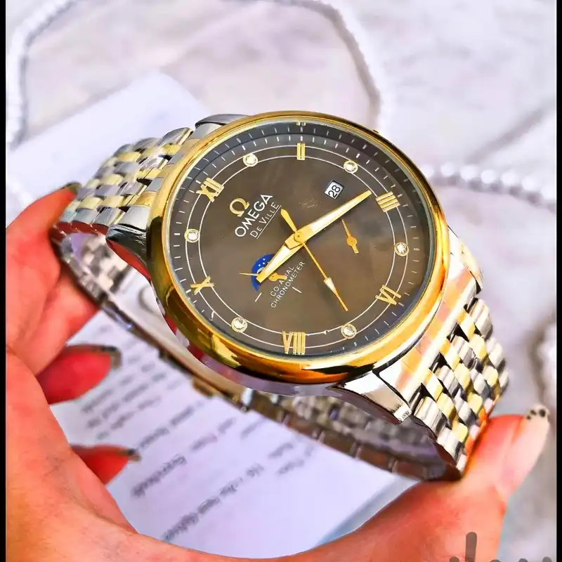 ست ساعت مچی عقربه ای زنانه و مردانه مدل تقویم دار 016