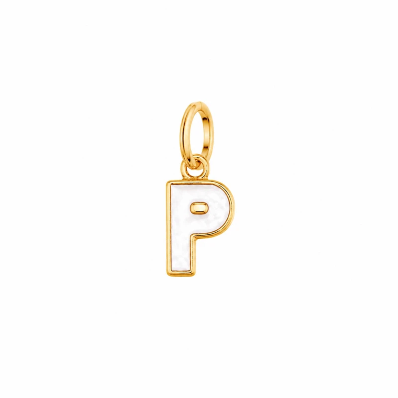 آویز گردنبند طلا 18 عیار زنانه مان گالری طرح حرف P کد MD01-0026200