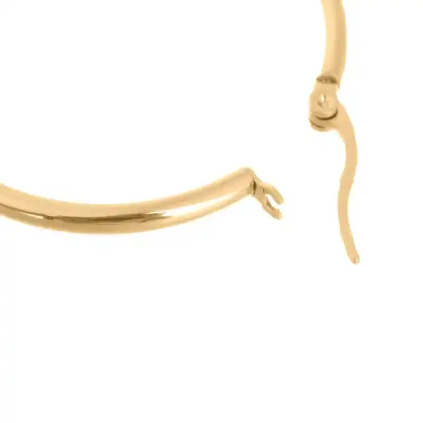 گوشواره زنانه مدل حلقه ای ساده استیل کد 164