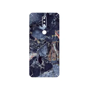 MAHOOT Broken black marble Cover Sticker for Nokia 2.4