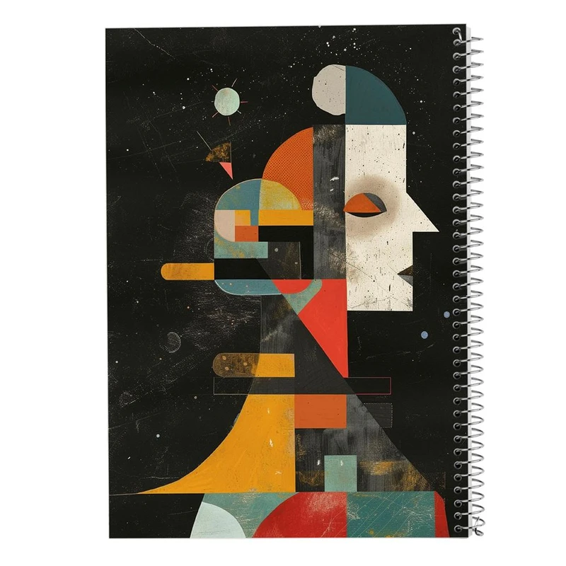 دفتر شطرنجی 50 برگ مدوپد طرح اشکال فانتزی کد DF16295