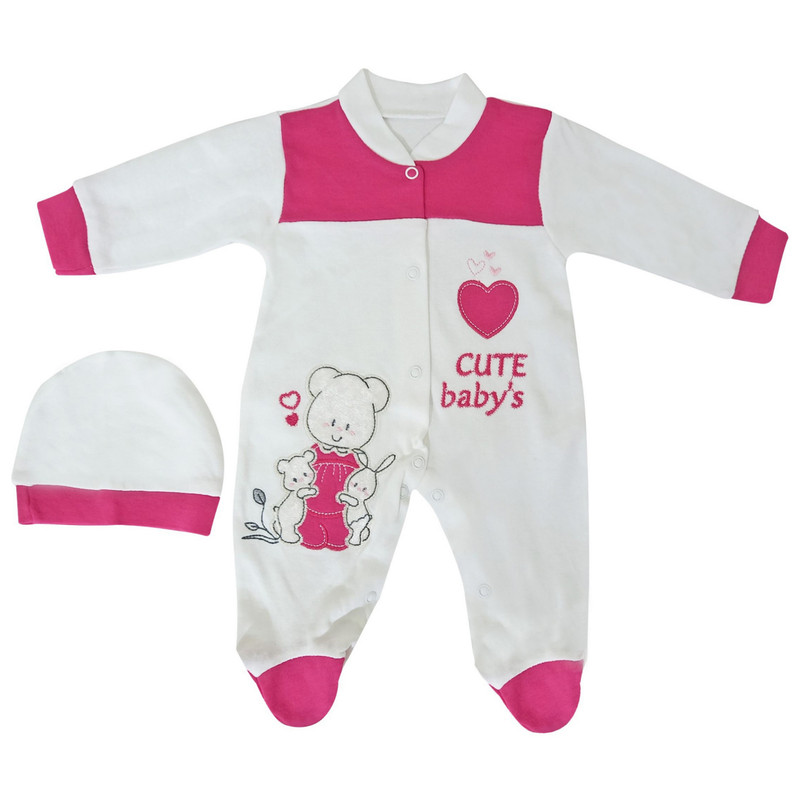 ست سرهمی و کلاه نوزادی مدل Omorfy by