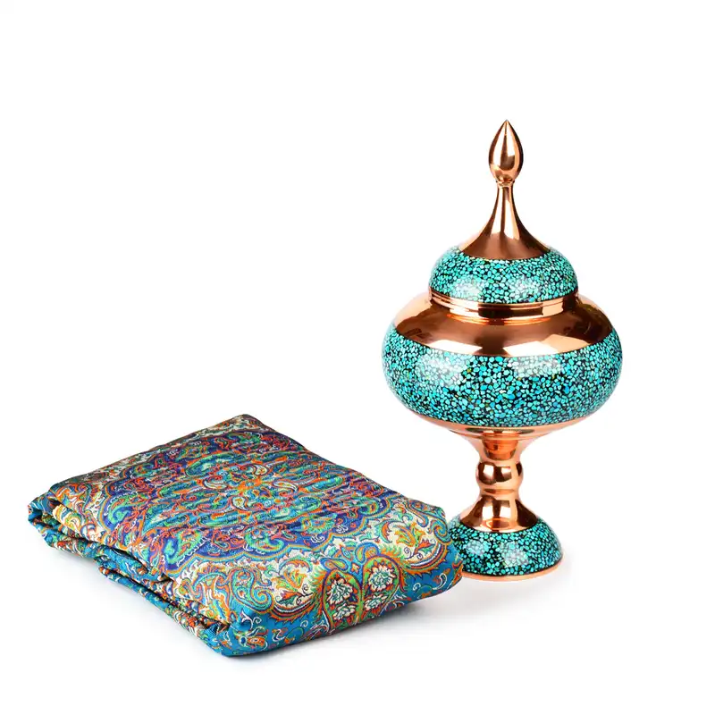 شکلات خوری فیروزه کوبی کد 212 به همراه ترمه