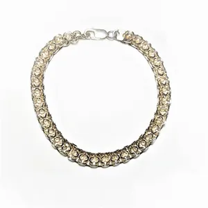 دستبند نقره مدل bolour005