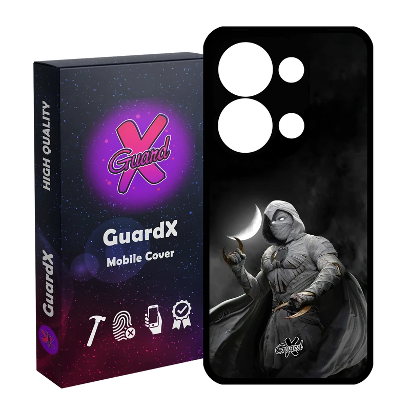کاور گارد ایکس طرح Moon Knight مدل Glass10482 مناسب برای گوشی موبایل شیائومی Redmi Note 13 Pro 4G / Poco M6 Pro 4G