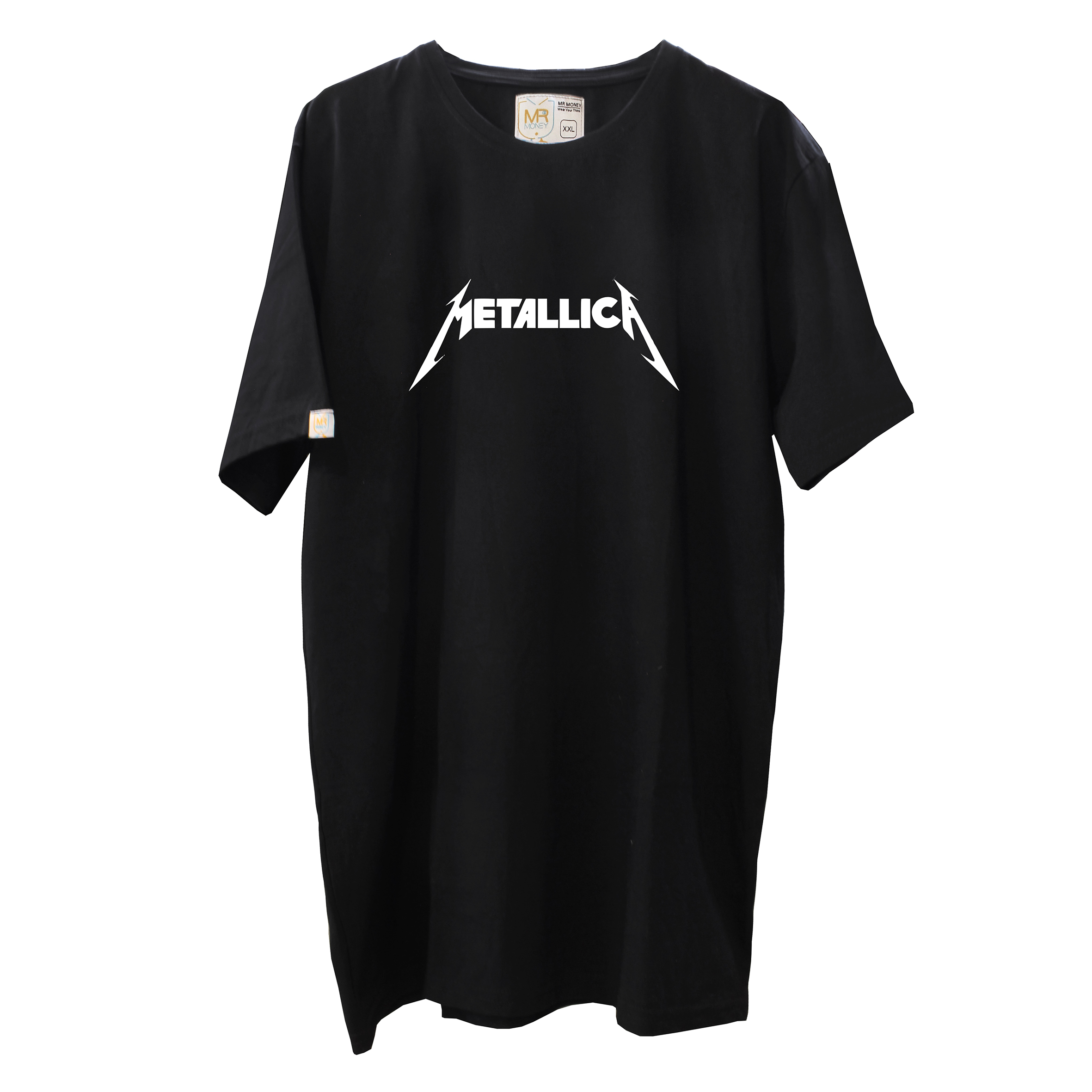 تی شرت اورسایز آُستین کوتاه مردانه مسترمانی مدل metallica