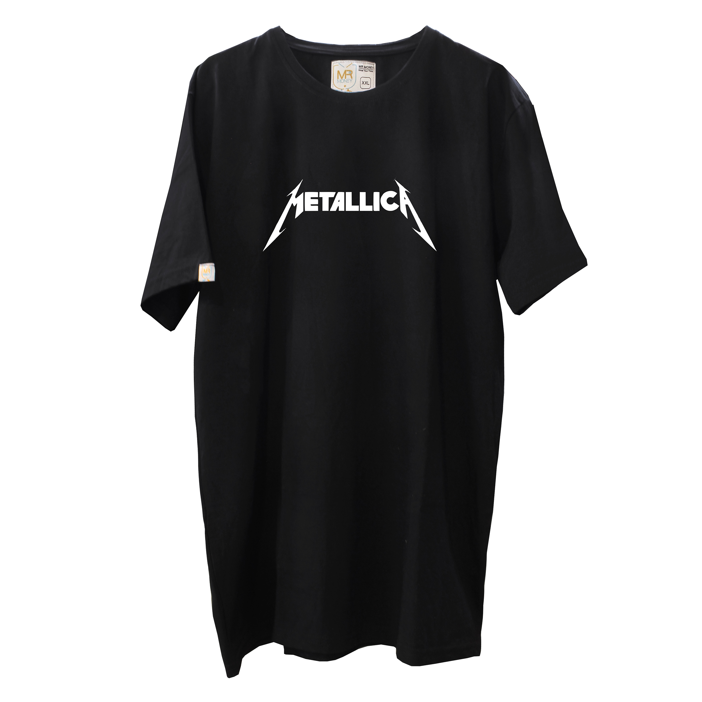 تی شرت اورسایز آُستین کوتاه مردانه مسترمانی مدل metallica -  - 1