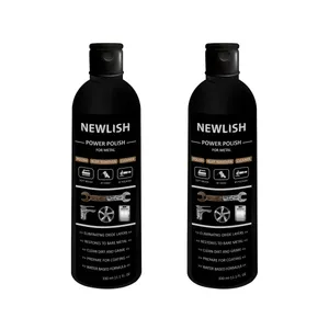 پولیش تمیز کننده استیل مات آسانسور و نرده استیل و فلزات مدل 4007 نیولیش حجم 330 میلی لیتر مجموعه دو عددی